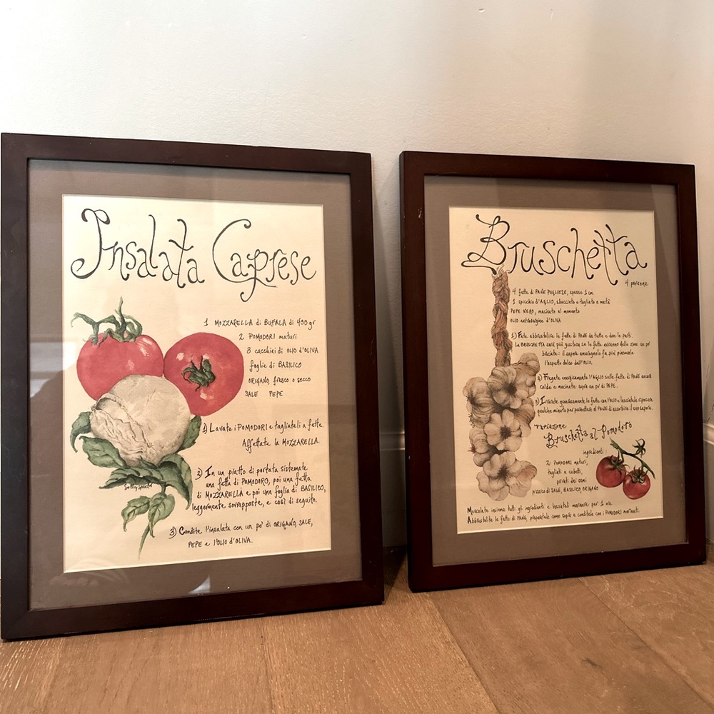 Framed prints bought in Portofino, Italy